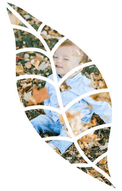 Child on leaf